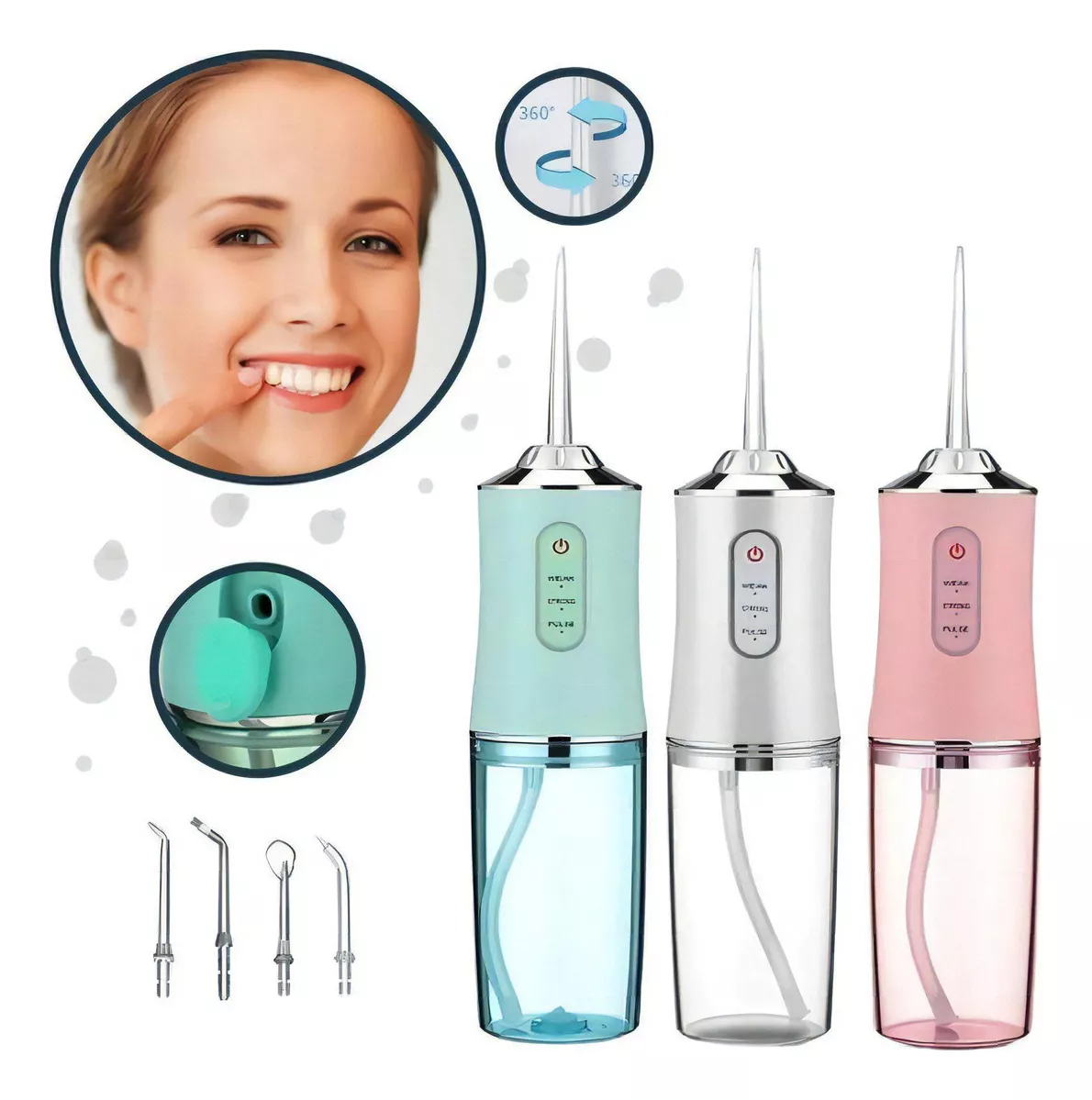 Irrigador dental 4 boquillas