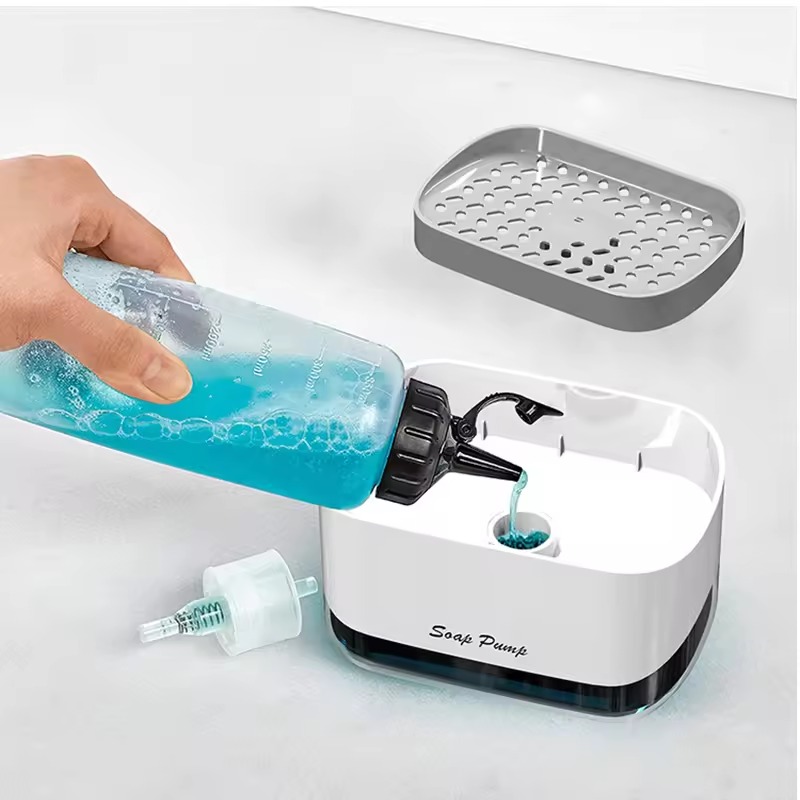 Dispensador de Jabón Líquido + Esponja - Imagen 2