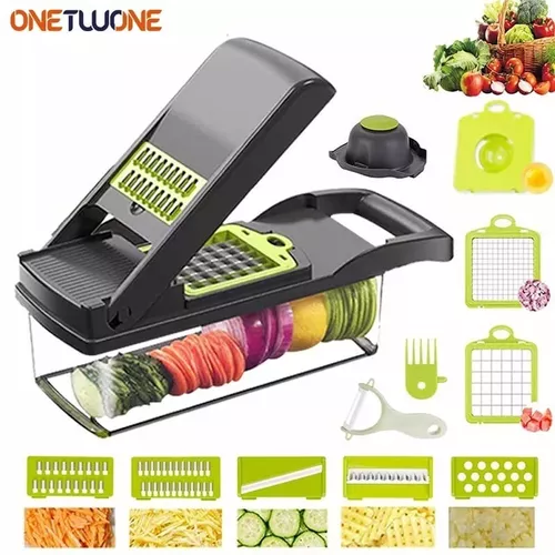Picador de Verduras Mandolina 14 en 1 Acero - Imagen 5