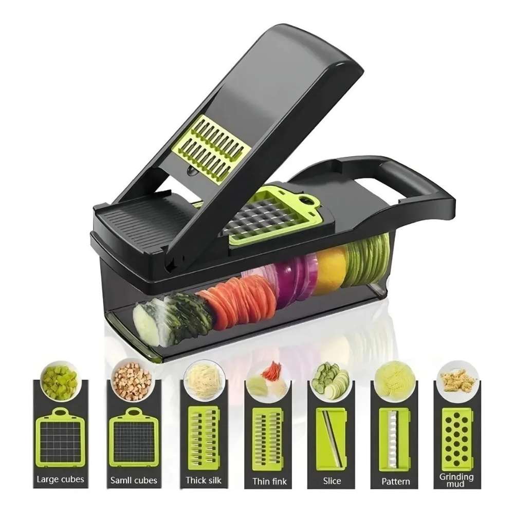 Picador de Verduras Mandolina 14 en 1 Acero - Imagen 4