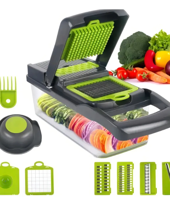 Picador de Verduras Mandolina 14 en 1 Acero