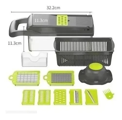 Picador de Verduras Mandolina 14 en 1 Acero - Imagen 2